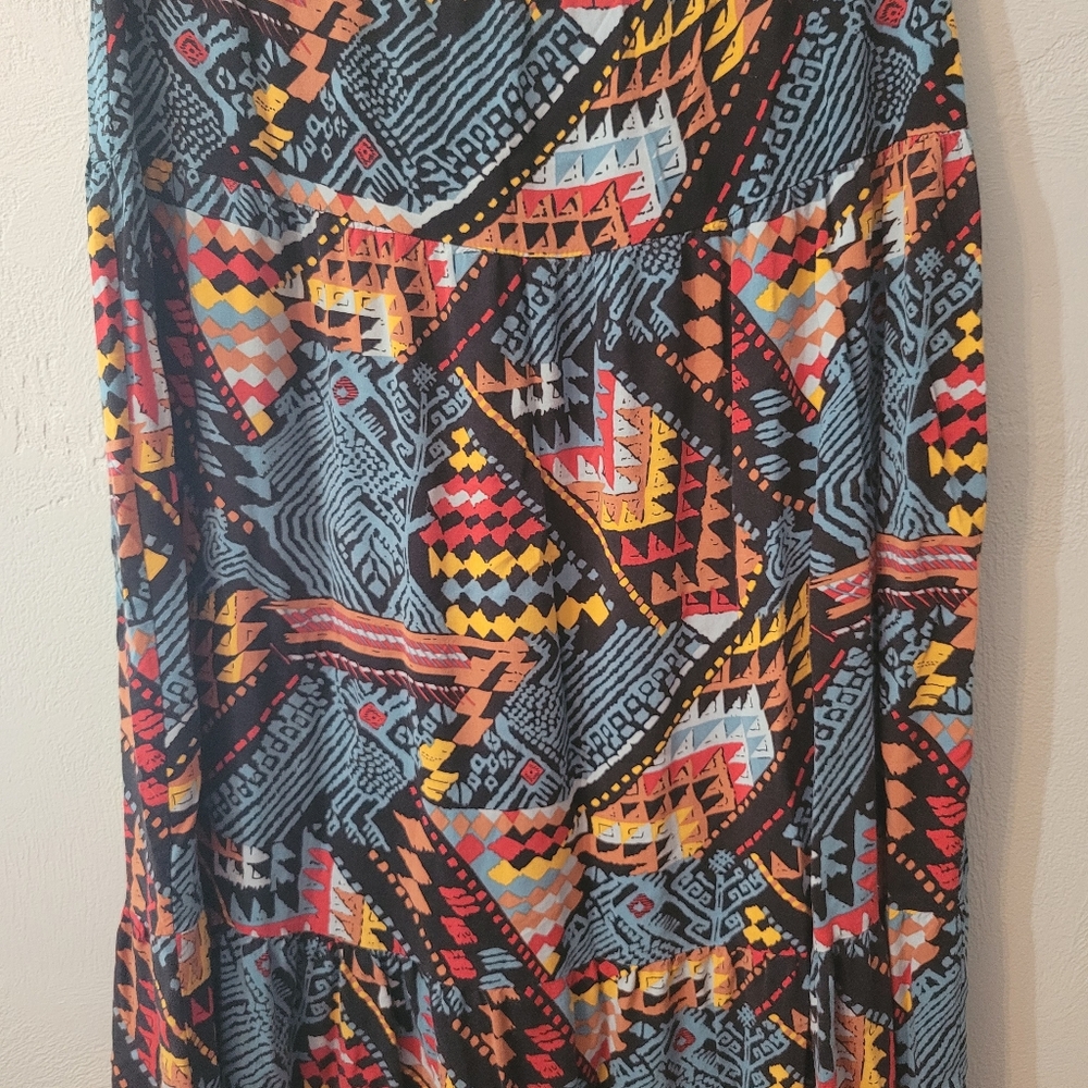 Notations Petite Unique Colorful Pattern Skirt Si… - image 4